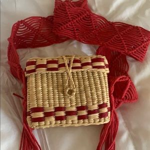 NANNACAY roge raffia tote - unused